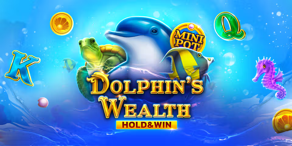 Dolphin's Wealth Hold & Win by 1Spin4Win, available for your casino platform
