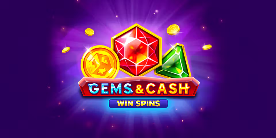 Gems And Cash Win Spins by 1Spin4Win, available for your casino platform