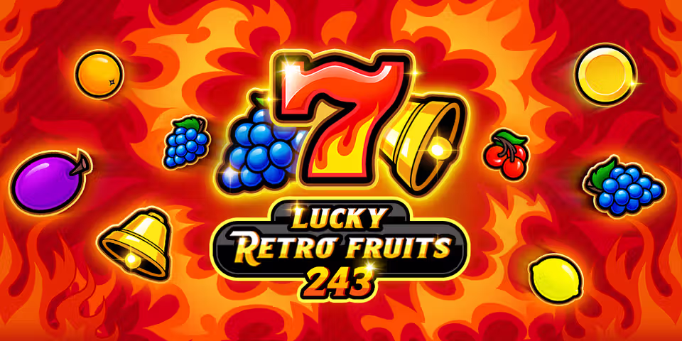 Lucky Retro Fruits 243 by 1Spin4Win, available to add to your casino platform