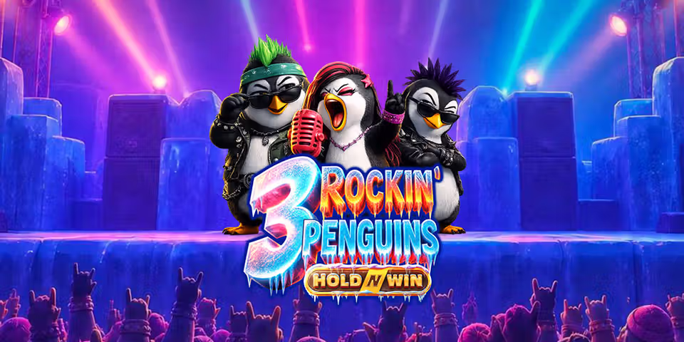 3 Rockin Penguins by AvatarUX, available for your casino platform