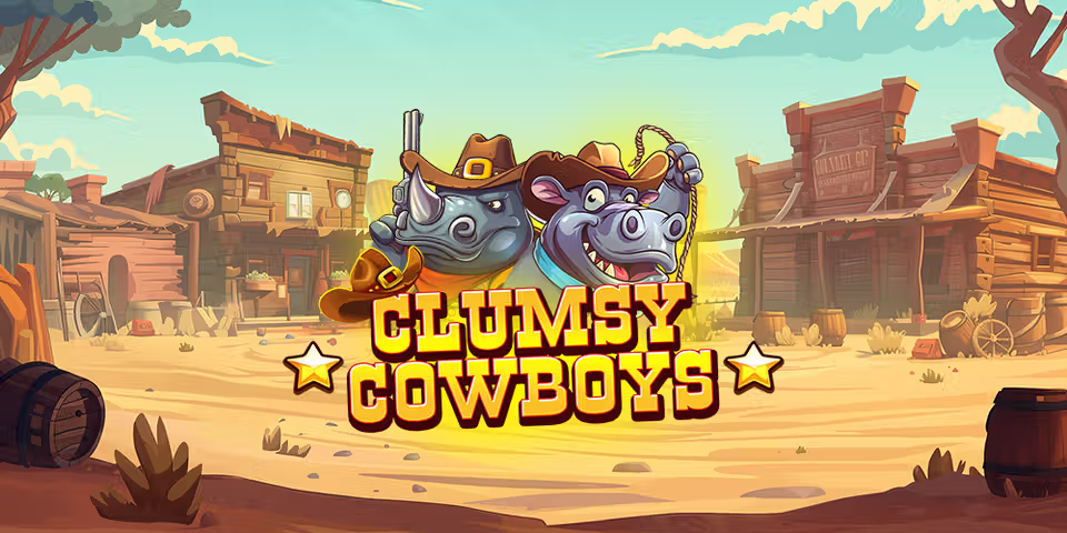 Clumsy Cowboys by Backseat, available for your casino platform