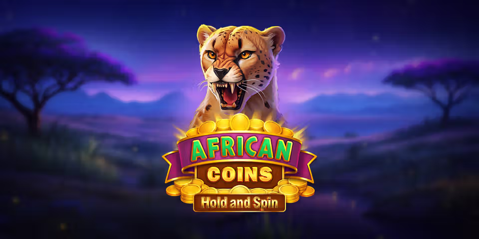 African Coins Hold and Spin by Barbara Bang, available for your casino platform