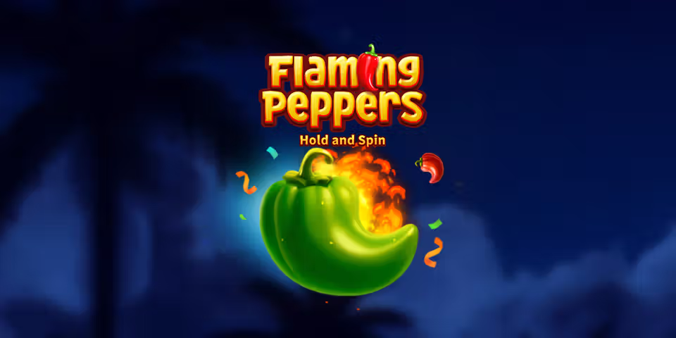 Flaming Peppers Hold and Spin by Barbara Bang, available for your casino platform