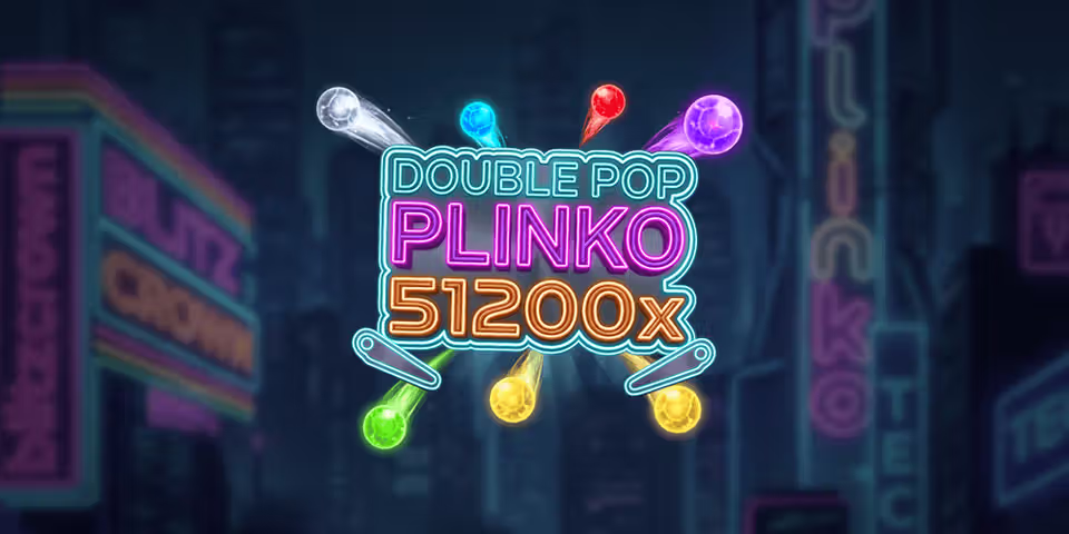 Double Pop Plinko 51200x by Blitzcrown, available for your casino platform