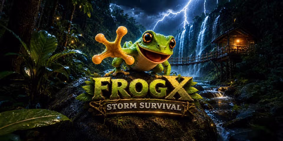 FrogX Storm Survival by Blaze Gaming, available for your casino platform