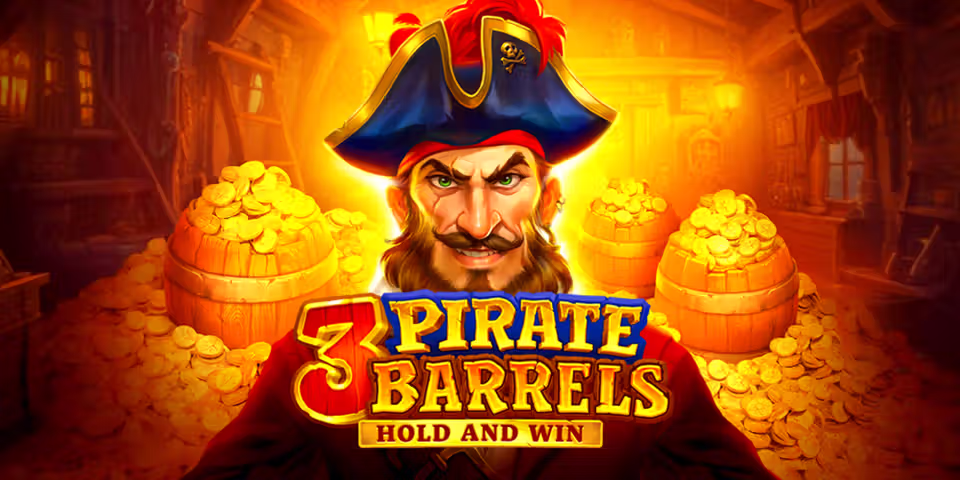 3 Pirate Barrels: Hold and Win by BNG, available for your casino platform