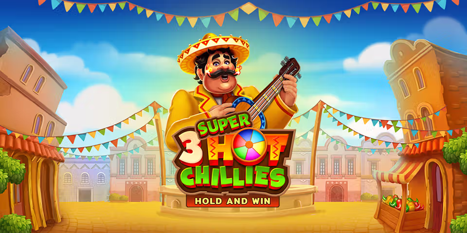 3 Super Hot Chillies: Hold and Win by BNG, available for your casino platform