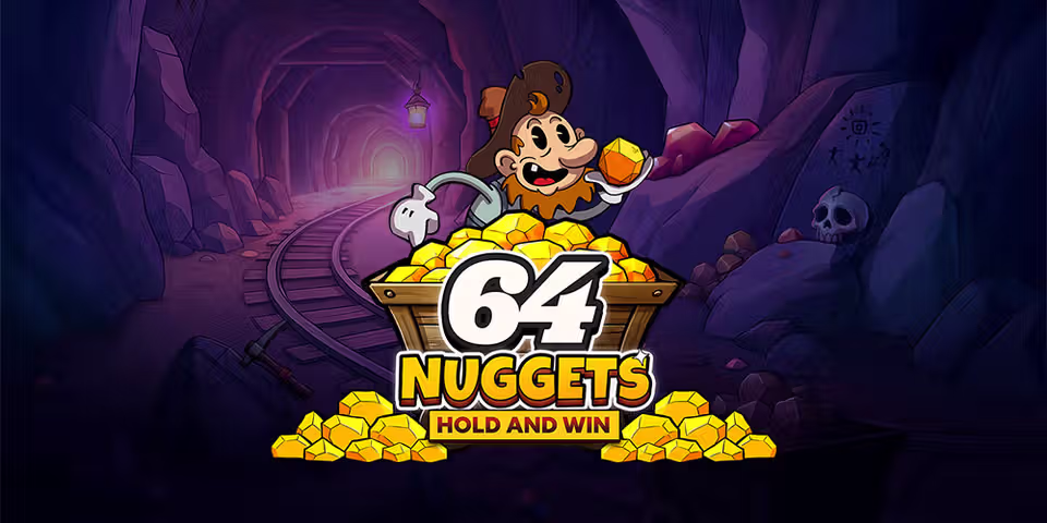 64 Nuggets Hold and Win casino game by Booming