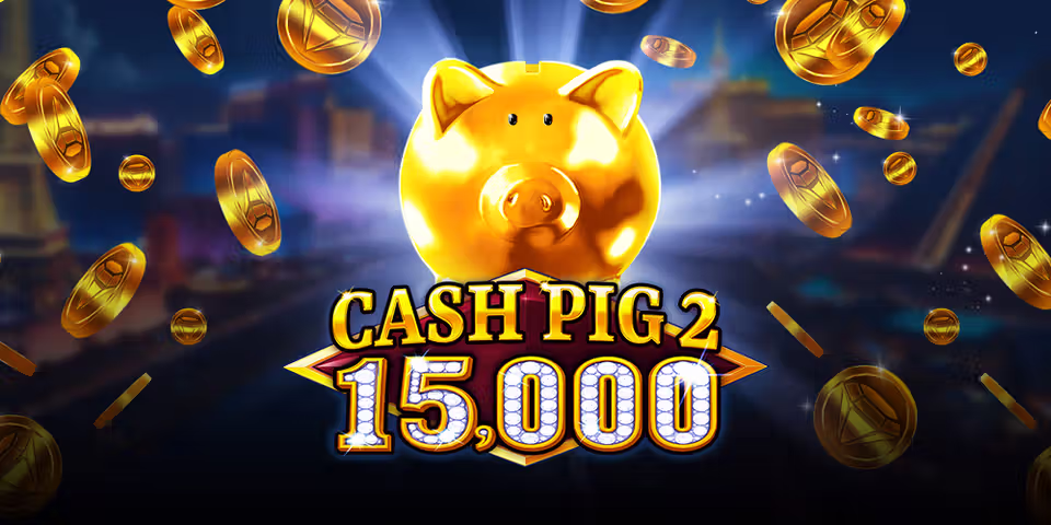 Cash Pig 2 15,000 by Booming, available for your casino platform