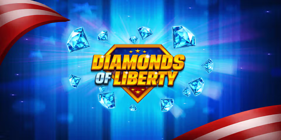 Diamonds of Liberty by Booming, available for your casino platform