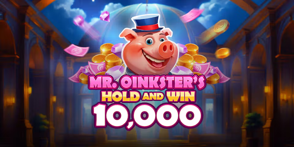Mr. Oinkster's Hold and Win 10,000 by Booming, available to add to your casino platform