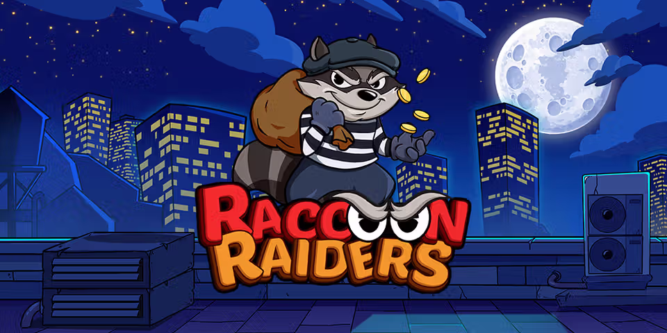 Raccoon Raiders by Booming, available for your casino platform