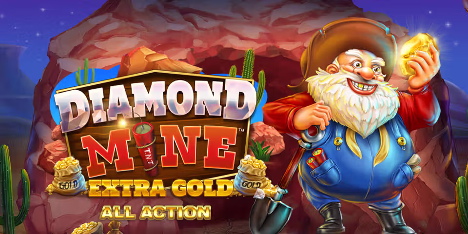 Diamond Mine Extra Gold All Action by Blueprint, available for your casino platform