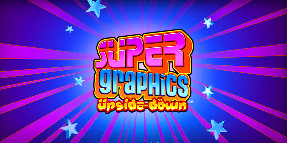 Super Graphics Upside Down by Blueprint, available for your casino platform
