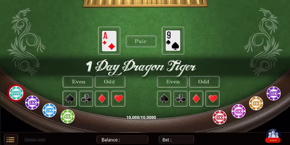 1 day Dragon Tiger by Brino Games, available to add to your casino platform