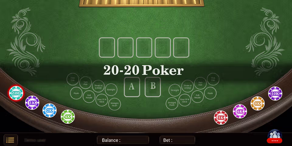 20-20 Poker by Brino Games, available for your casino platform