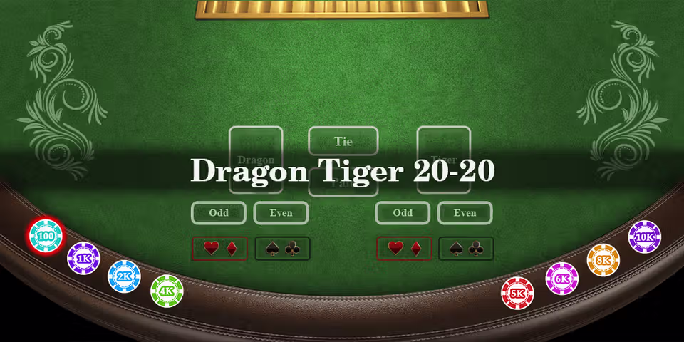 Dragon Tiger 20-20 by Brino Games, available for your casino platform