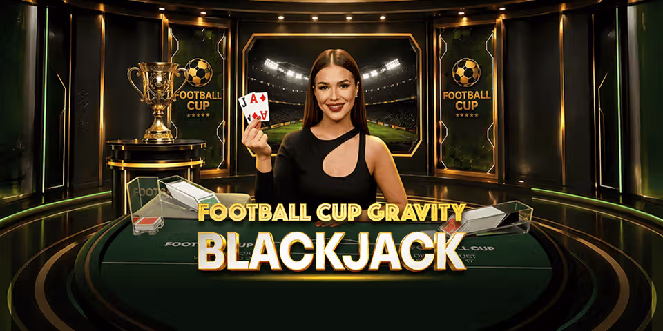 Football Cup Gravity Blackjack by ICONIC21, available for your casino platform