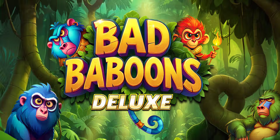 Bad Baboons Deluxe by Betgames, available for your casino platform