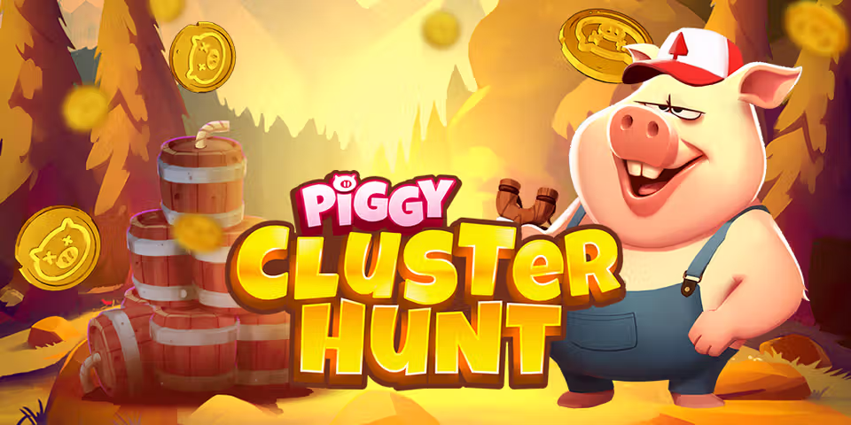 Piggy Cluster Hunt by Bullshark, available for your casino platform