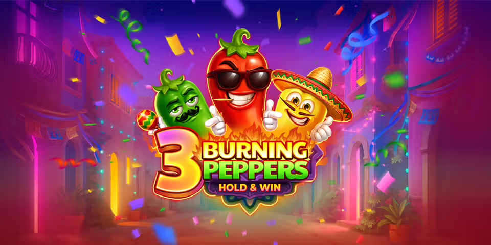 3 Burning Peppers by Clawbuster, available for your casino platform