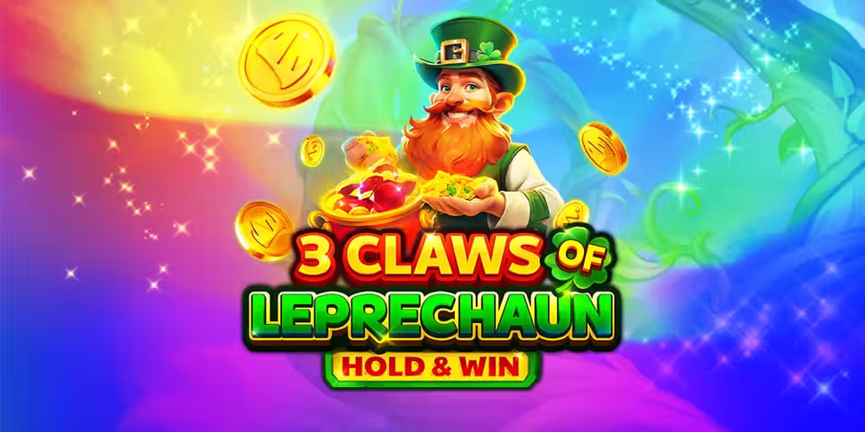 3 Claws of Leprechaun Gold Hold&Win by Clawbuster, available for your casino platform