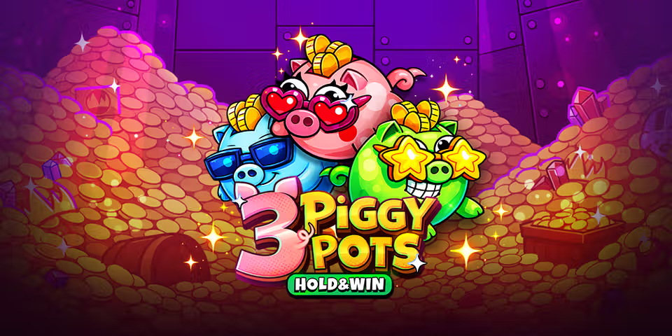 3 Piggypots: Hold & Win by Clawbuster, available for your casino platform