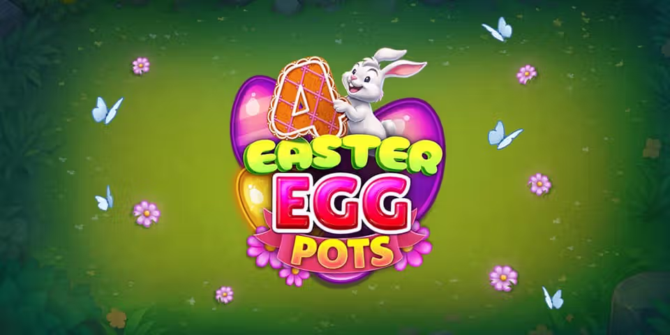 4 Easter Egg Pots by Clawbuster, available for your casino platform