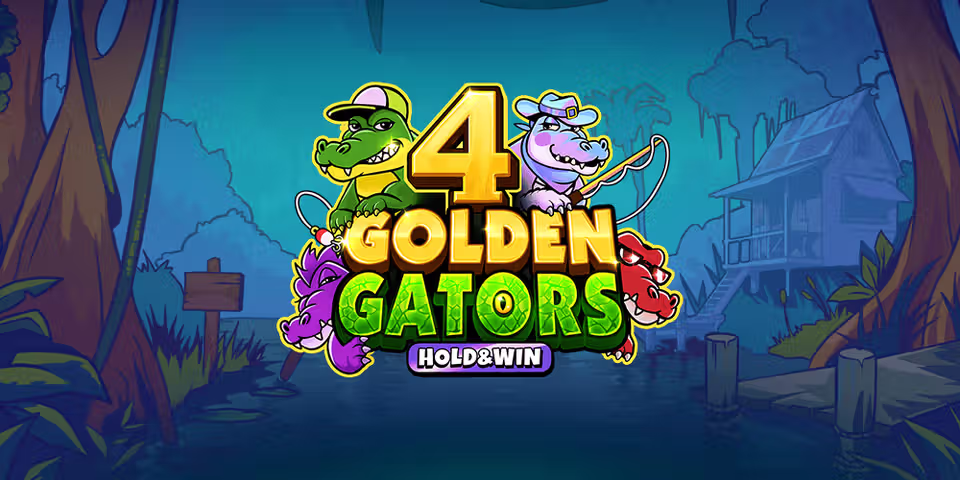 4 Golden Gators Hold&Win by Clawbuster, available for your casino platform