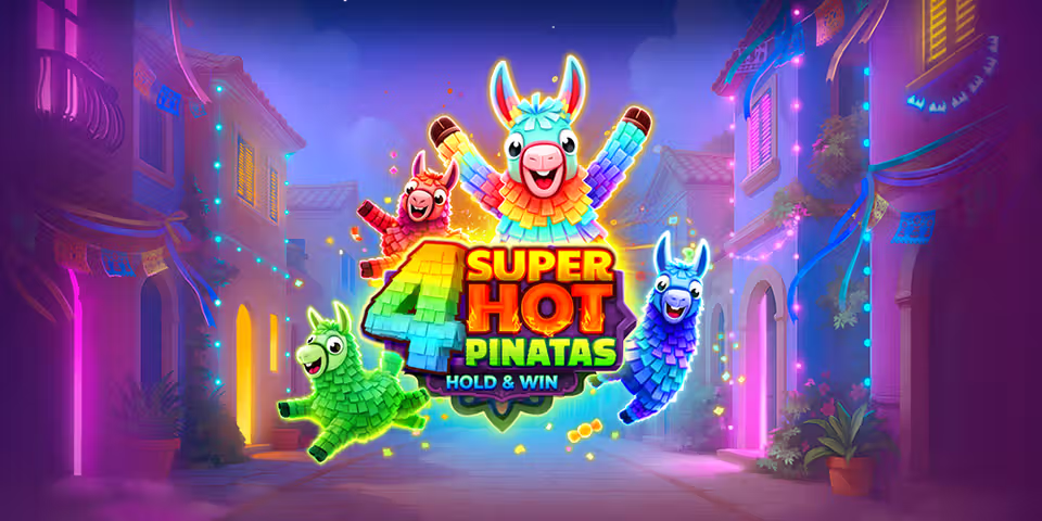 4 Super Hot Pinatas: Hold & Win by Clawbuster, available for your casino platform
