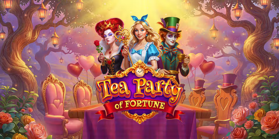 Tea Party of Fortune by Ela games, available for your casino platform