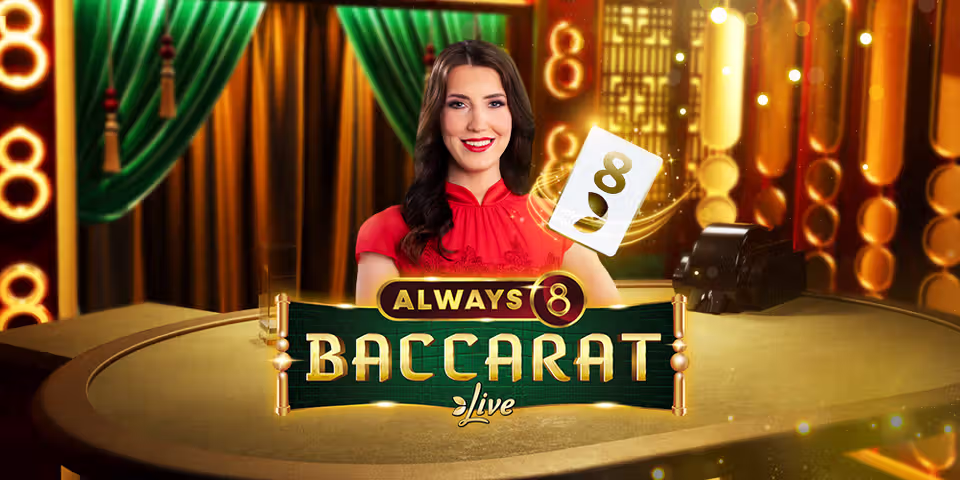 Always 8 Baccarat by Evolution, available for your casino platform
