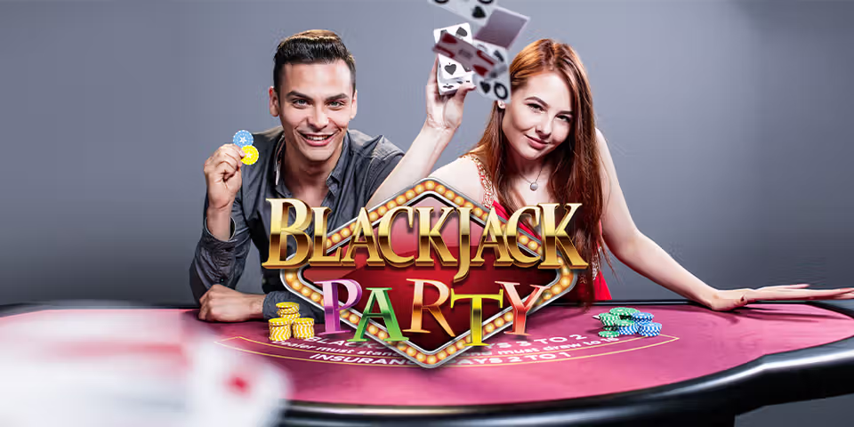 Blackjack Party by Evolution, available for your casino platform