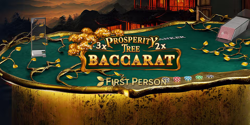 First Person Prosperity Tree Baccarat by Evolution, available for your casino platform