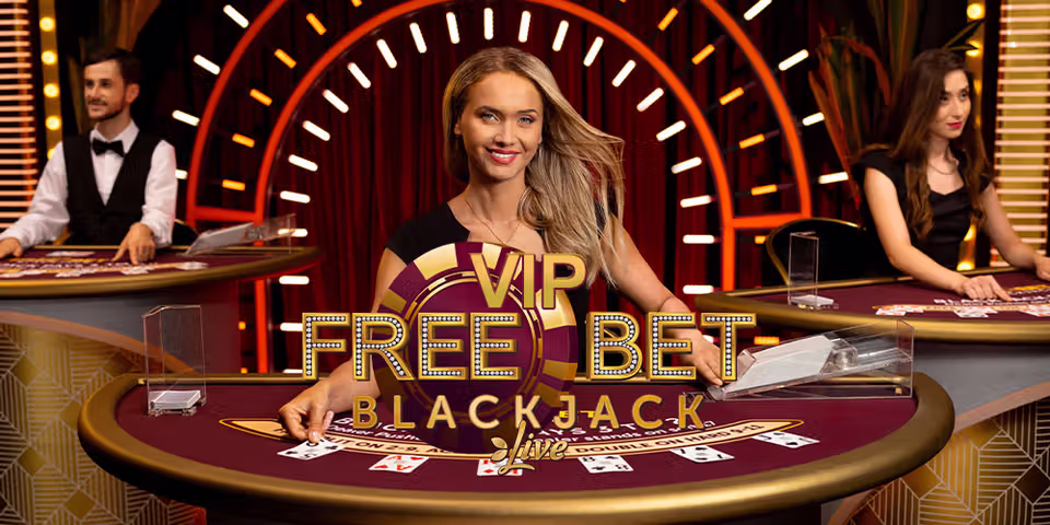 Free Bet VIP Blackjack by Evolution, available for your casino platform