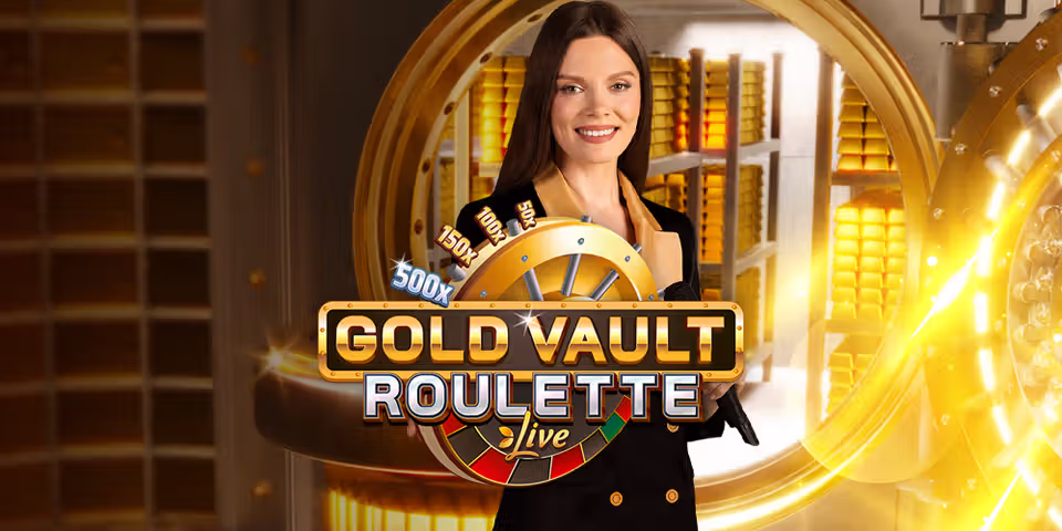 Gold Vault Roulette by Evolution, available for your casino platform