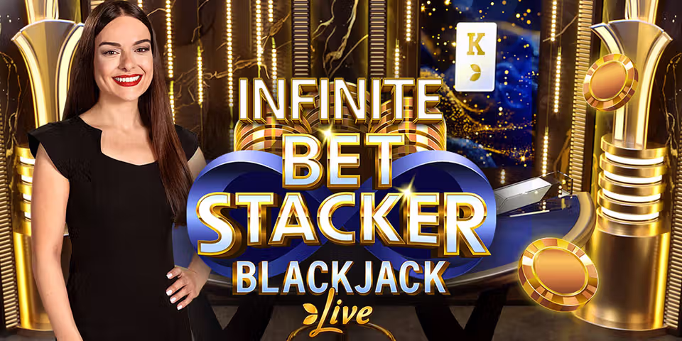 Infinite Bet Stacker Blackjack by Evolution, available for your casino platform