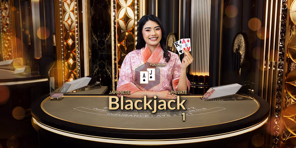 Japanese Platinum Private Blackjack 1 by Evolution, available for your casino platform
