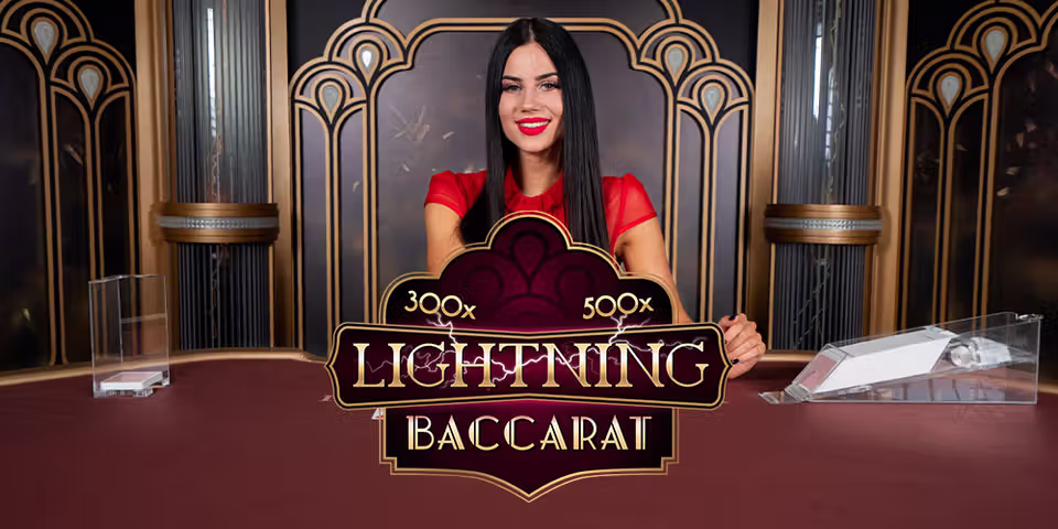 Lightning Baccarat by Evolution, available for your casino platform