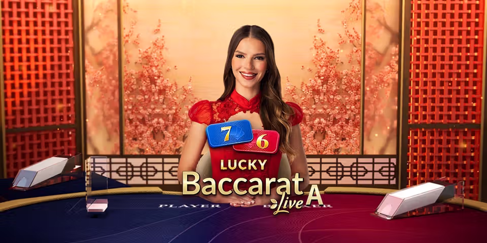 Lucky Baccarat A by Evolution, available for your casino platform