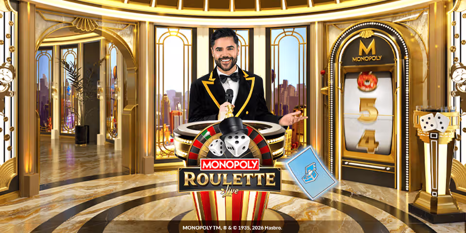 Monopoly Roulette by Evolution, available for your casino platform