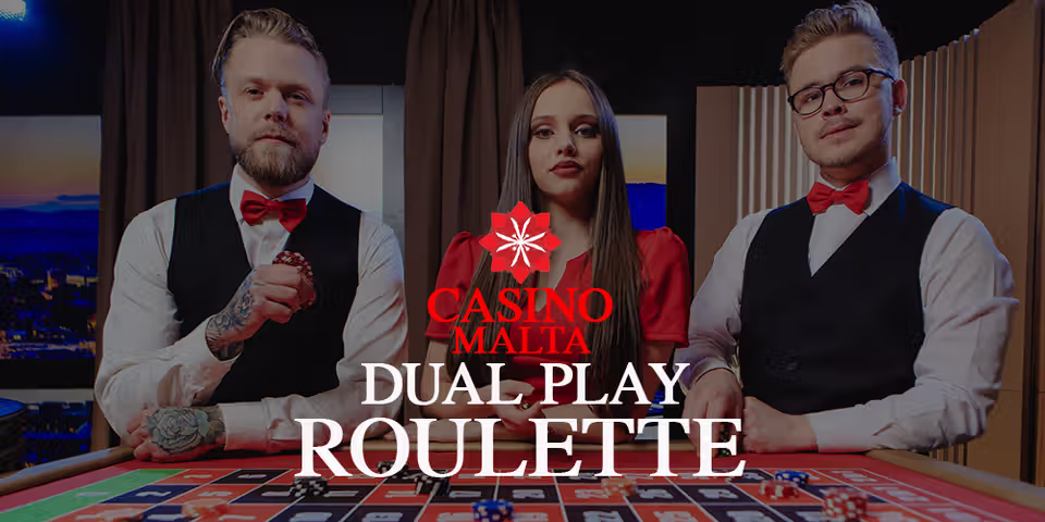 Casino Malta Dual Play Roulette by Evolution, available for your casino platform