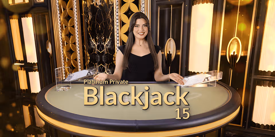 Platinum Private Blackjack 15 by Evolution, available for your casino platform