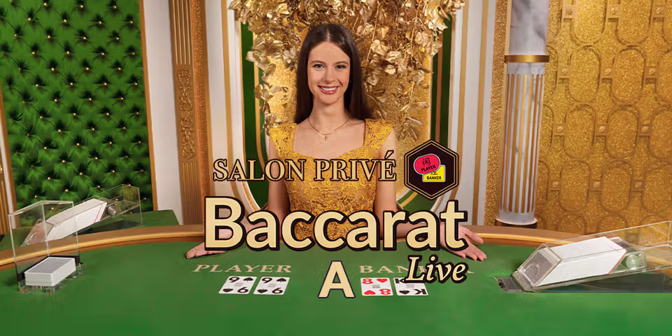 Salon Privé Baccarat A by Evolution, available for your casino platform
