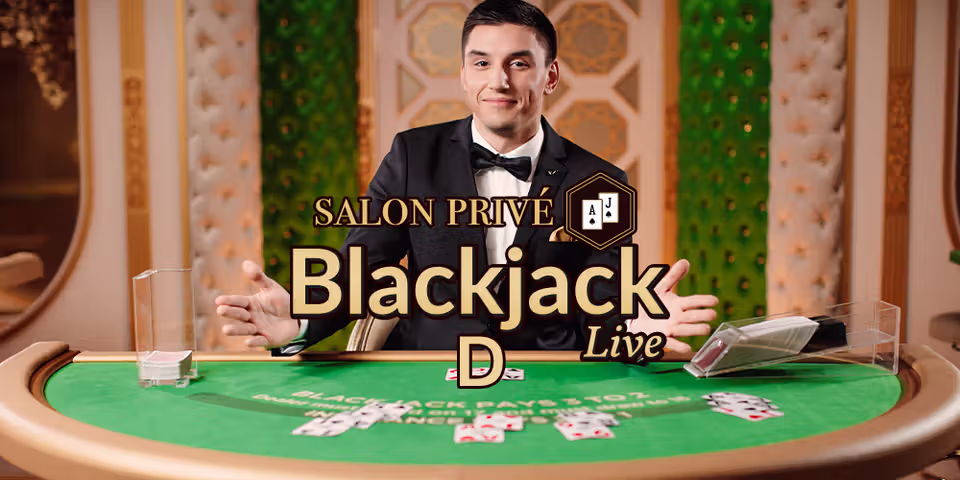 Salon Privé Blackjack D by Evolution, available for your casino platform