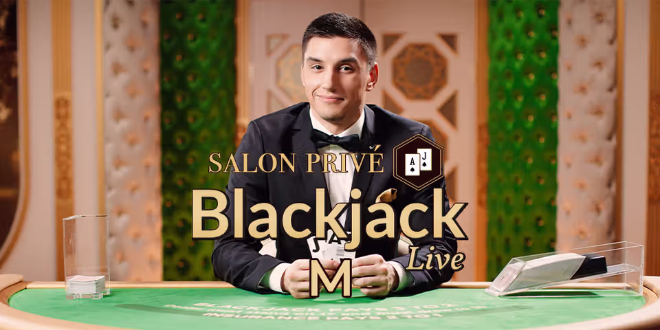 Salon Privé Blackjack M by Evolution, available to add to your casino platform