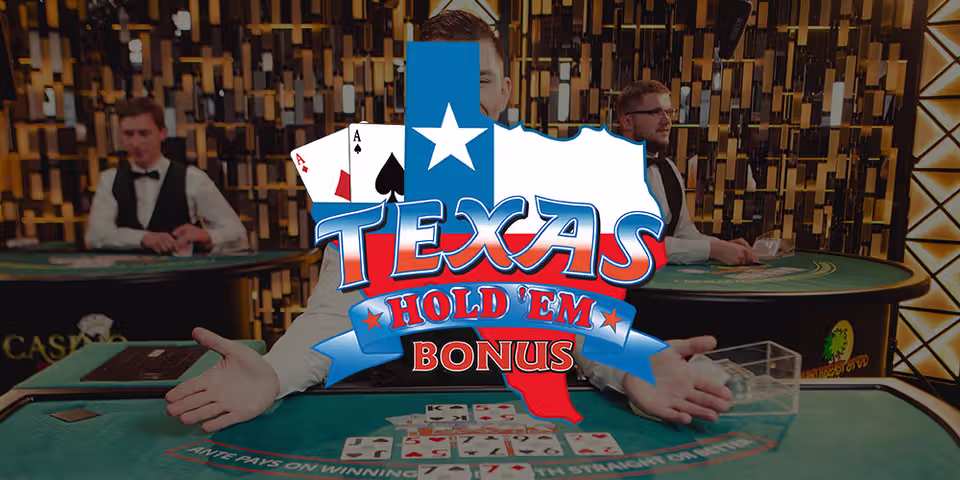 Texas Hold'em Bonus Poker by Evolution, available for your casino platform