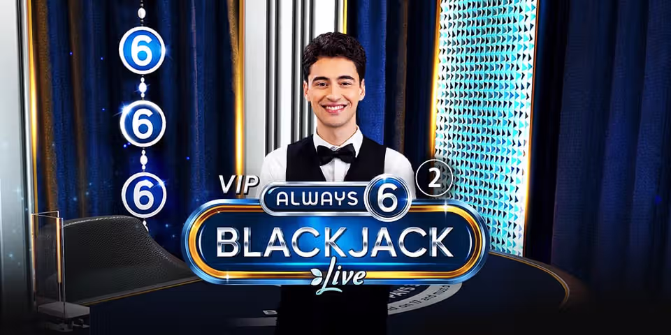 VIP Always 6 Blackjack 2 by Evolution, available for your casino platform
