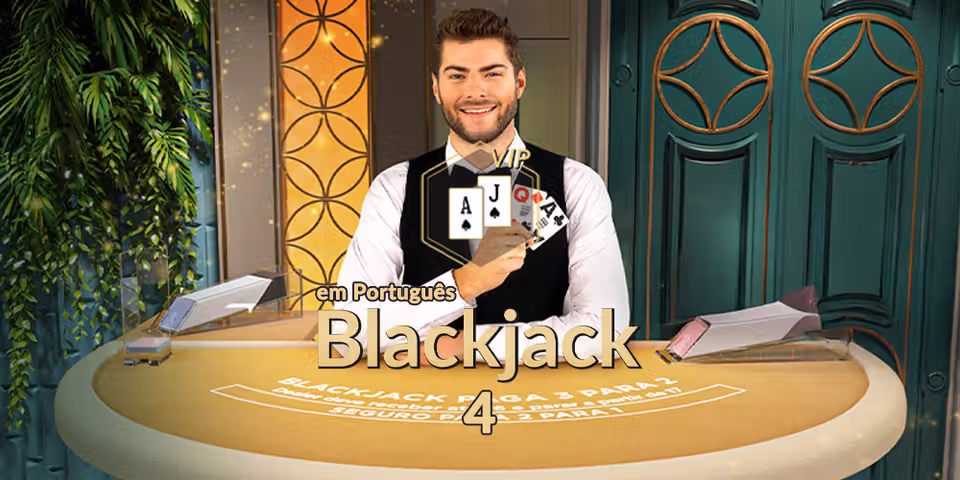 VIP Blackjack em Português 4 by Evolution, available for your casino platform