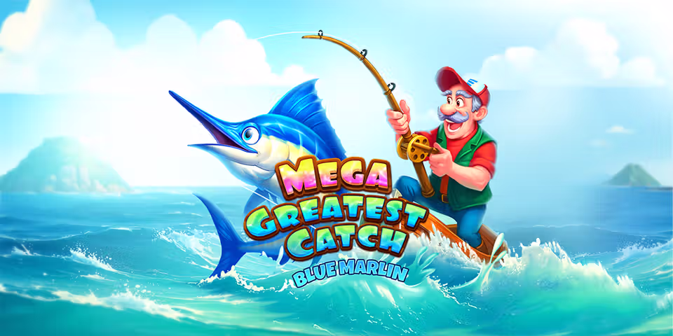 Mega Greatest Catch: Blue Marlin by Evoplay, available for your casino platform